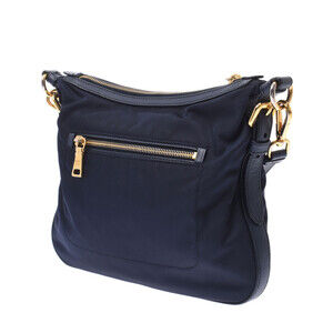 Prada Navy Nylon Bag Shoulder Blue